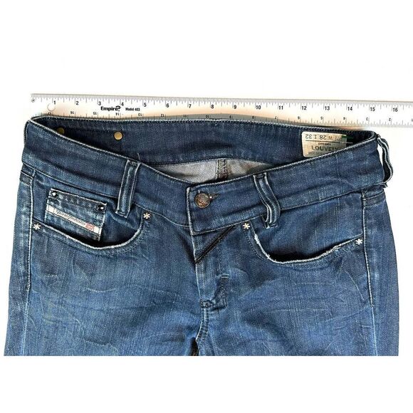 Diesel Dark Blue Louvely Stretch Denim Jeans Women's W: 28 L: 32 Read‎ - Picture 2 of 12